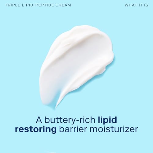 Skinfix Triple Lipid-Peptide Cream - Rich Face Moisturizer for Dry, Sensitive Skin - Non-Comedogenic, Fragrance Free, Ve