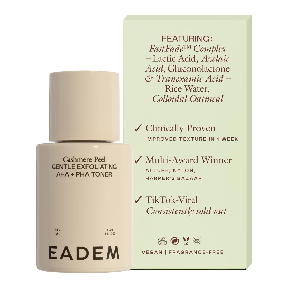 EADEM Gentle Exfoliating AHA & PHA Toner for Acne Prone Skin, Acne Spot Serum & Pore Minimizer, 5.0 oz  
EADEM AHA Exfol