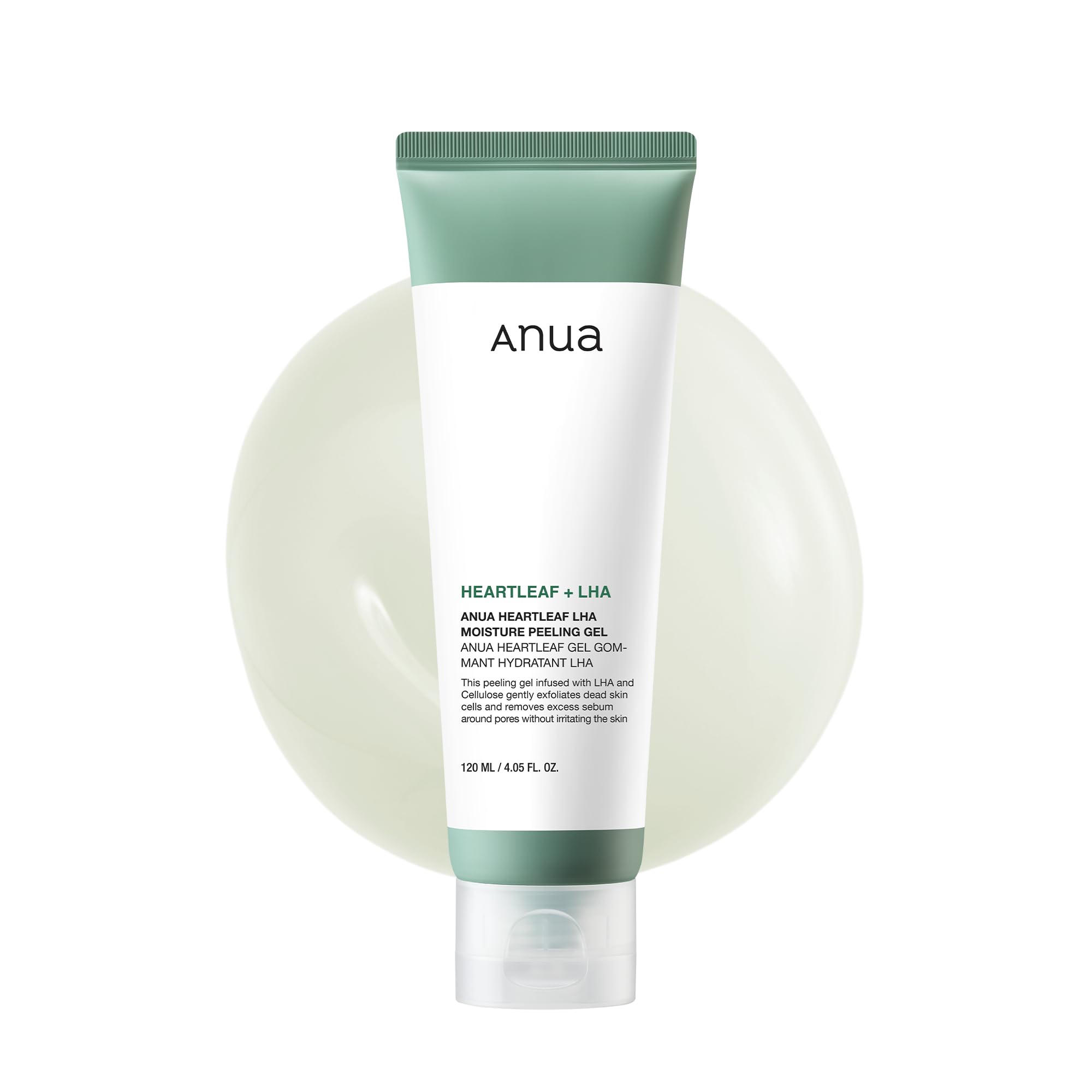 ANUA Heartleaf LHA Moisture Peeling Gel, Gentle Exfoliation for Hydrating Facial Peel, Pore Care and Dead Skin Removal (
